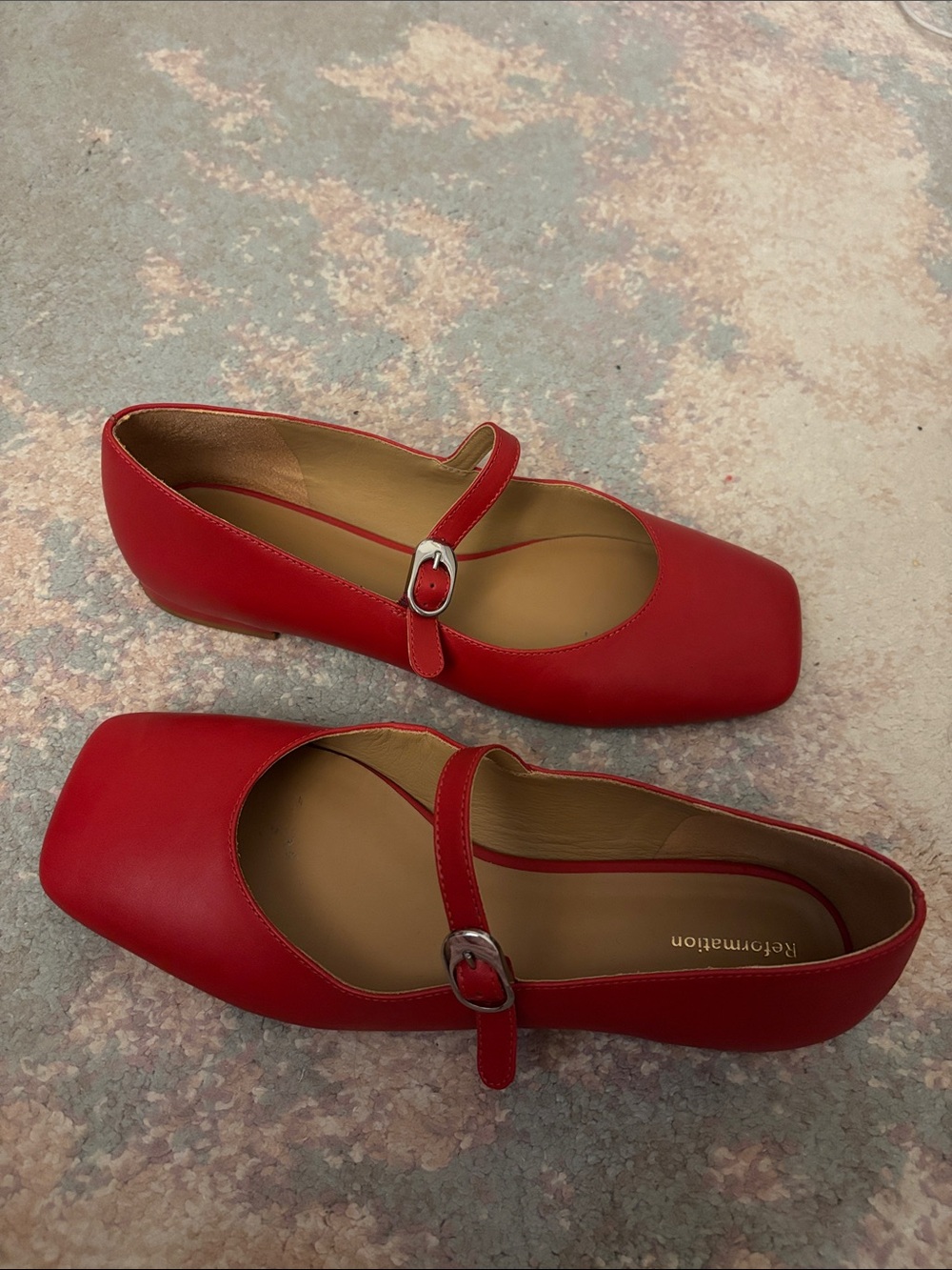 Red Mary Jane Flats - Reformation - Picture 3 of 3